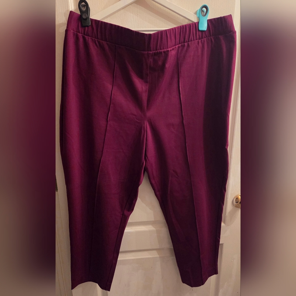 Croft & Barrow Women's Plus Crease Stretch Pants